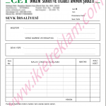 üsküdar matbaa Sevk-irsaliyesi